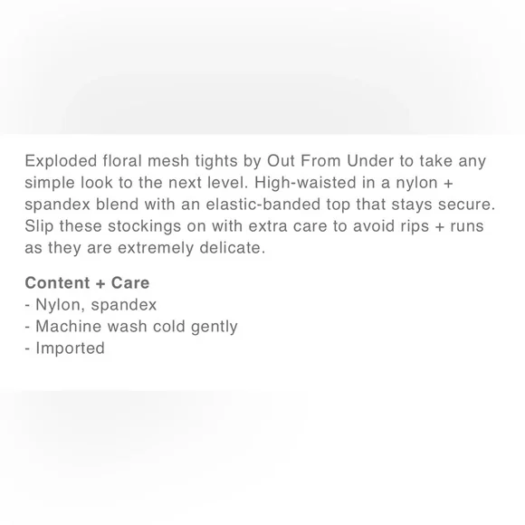 OUT FROM UNDER 2 PACK FASHION TIGHTS- NEW IN BOX SIZE M/L - Picture 11 of 11